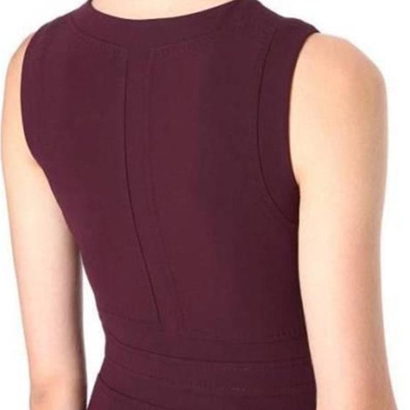 Diane Von Furstenberg Brazen Plum Sheath Dress 0 - Picture 2 of 9